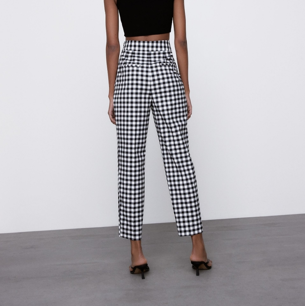 ZARA Gingham pants